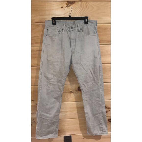 Men's Levi's 505 Beige Pants - Picture 1 of 6